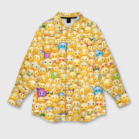 Мужская рубашка oversize 3D с принтом Смайлики Emoji в Санкт-Петербурге,  |  | emoji | smile | sticker | грусть | любовь | печаль | плачь | смайлики | стикеры | текстура | улыбка | эмоджи | эмодзи