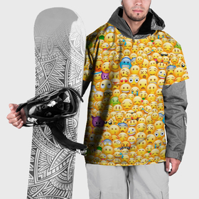 Накидка на куртку 3D с принтом Смайлики Emoji , 100% полиэстер |  | Тематика изображения на принте: emoji | smile | sticker | грусть | любовь | печаль | плачь | смайлики | стикеры | текстура | улыбка | эмоджи | эмодзи