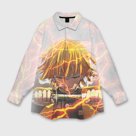 Мужская рубашка oversize 3D с принтом Kimetsu no Yaiba достает меч в Санкт-Петербурге,  |  | demon slayer | kimetsu no yaiba | nezuko | shinobu | slayer | tanjiro | zenitsu | гию томиока | зенитцу | иноске хашибира | клинок рассекающий демонов | незуко | танджиро | шинобу кочо