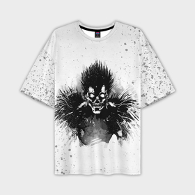 Мужская футболка oversize 3D с принтом Рюк черный шинигами в Кировске,  |  | Тематика изображения на принте: anime | death note | manga | ryuk | аниме | герой | манга | риюк