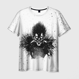 Мужская футболка 3D с принтом Рюк черный в Белгороде, 100% полиэфир | прямой крой, круглый вырез горловины, длина до линии бедер | anime | death note | manga | ryuk | аниме | герой | манга | риюк