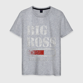 Мужская футболка хлопок с принтом Big Boss в Санкт-Петербурге, 100% хлопок | прямой крой, круглый вырез горловины, длина до линии бедер, слегка спущенное плечо. | art | big boss | boss | inscription | loading | арт | большой босс | босс | загрузка | надпись