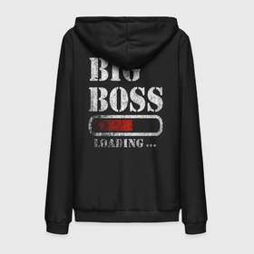 Мужская толстовка на молнии хлопок с принтом Big Boss в Белгороде,  |  | art | big boss | boss | inscription | loading | арт | большой босс | босс | загрузка | надпись