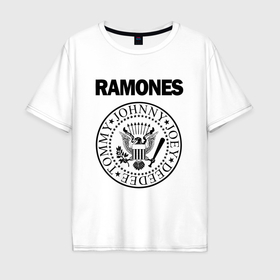 Мужская футболка хлопок Oversize с принтом Ramones Рамонес в Тюмени, 100% хлопок | свободный крой, круглый ворот, “спинка” длиннее передней части | america | ramones | rock | usa | америка | джонни рамон | джоуи рамон | ди ди рамон | клем бурк | кристофер уорд | марки рамон | рамоунз | ричи рамон | рок | сша | томми рамон