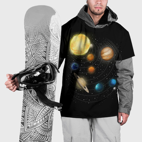 Накидка на куртку 3D с принтом Солнечная Система в Кировске, 100% полиэстер |  | earth | mars | nasa | planet | planets | space | star | stars | sun | system | венера | звезды | земля | космос | марс | меркурий | планета | планеты | сатурн | система | солнце | уран | юпитер