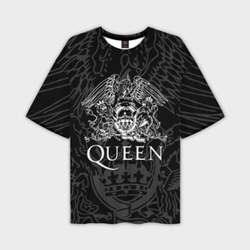 Мужская футболка oversize 3D с принтом Queen Квин ,  |  | Тематика изображения на принте: queen | rock | we will rock you | брайан мэи | группа queen | группа квин | джон дикон | квин | королева | король | роджер тейлор | рок | фредди меркьюри