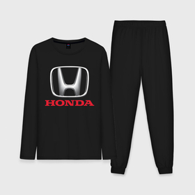 Мужская пижама с лонгсливом хлопок с принтом Honda в Курске,  |  | 2020 | accord | auto | civic | honda | sport | авто | автомобиль | автомобильные | бренд | марка | машины | спорт | хонда