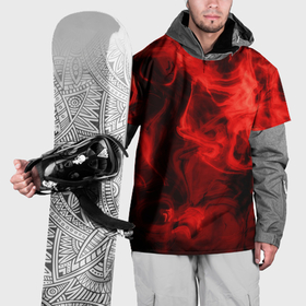 Накидка на куртку 3D с принтом Красный дым в Тюмени, 100% полиэстер |  | дым | красный дым | накал | огонь | смешение красок | текстуры
