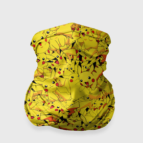 Бандана-труба 3D с принтом Пикачу в Белгороде, 100% полиэстер, ткань с особыми свойствами — Activecool | плотность 150‒180 г/м2; хорошо тянется, но сохраняет форму | Тематика изображения на принте: pikachu | pokemon | аниме | желтый | мультфильм | паттерн | пика | пикачу | покемон