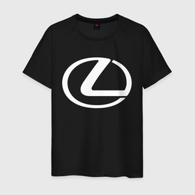 Мужская футболка хлопок с принтом Lexus logo Лексус , 100% хлопок | прямой крой, круглый вырез горловины, длина до линии бедер, слегка спущенное плечо. | auto | lexus | sport | авто | автомобиль | автомобильные | бренд | лексус | марка | машины | спорт