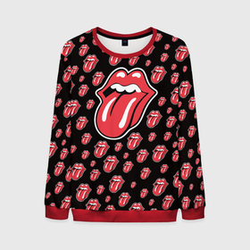 Мужской свитшот 3D с принтом Rolling Stones , 100% полиэстер с мягким внутренним слоем | круглый вырез горловины, мягкая резинка на манжетах и поясе, свободная посадка по фигуре | mick jagger | music | rock | rolling stones | музыка | рок