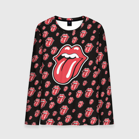 Мужской лонгслив 3D с принтом Rolling Stones , 100% полиэстер | длинные рукава, круглый вырез горловины, полуприлегающий силуэт | Тематика изображения на принте: mick jagger | music | rock | rolling stones | музыка | рок
