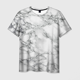 Мужская футболка 3D с принтом Мрамор , 100% полиэфир | прямой крой, круглый вырез горловины, длина до линии бедер | камень | мрамор | прикольные картинки | текстура | фон