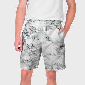 Мужские шорты 3D с принтом Мрамор ,  полиэстер 100% | прямой крой, два кармана без застежек по бокам. Мягкая трикотажная резинка на поясе, внутри которой широкие завязки. Длина чуть выше колен | камень | мрамор | прикольные картинки | текстура | фон