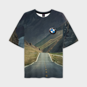 Мужская футболка oversize 3D с принтом BMW в Тюмени,  |  | Тематика изображения на принте: bmw | germany | mountains | nature | power | prestige | road | бмв | германия | горы | дорога | мощь | престиж | природа