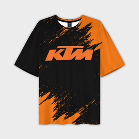 Мужская футболка oversize 3D с принтом КТМ КТМ в Тюмени,  |  | Тематика изображения на принте: enduro | ktm | moto | moto sport | motocycle | sportmotorcycle | ктм | мото | мото спорт | мотоспорт | спорт мото