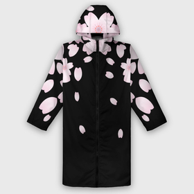 Мужской дождевик 3D с принтом Сакура Sakura ,  |  | Тематика изображения на принте: chery | flowers | japan | sakura | вишня | растения | сакура | цветы | цветы сакуры | япония