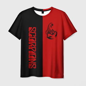 Мужская футболка 3D с принтом Scorpions Скорпионс в Кировске, 100% полиэфир | прямой крой, круглый вырез горловины, длина до линии бедер | scorpions | клаус майне | маттиас ябс | микки ди | павел мончивода | рудольф шенкер | скорпион | скорпионс