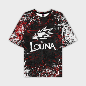 Мужская футболка oversize 3D с принтом Louna в Курске,  |  | louna | music | rock | геворкян | лу | луна | лусине | лусинэ | лусинэ геворкян | музыка | панк рок | рок | хард рок