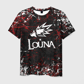 Мужская футболка 3D с принтом Louna в Петрозаводске, 100% полиэфир | прямой крой, круглый вырез горловины, длина до линии бедер | louna | music | rock | геворкян | лу | луна | лусине | лусинэ | лусинэ геворкян | музыка | панк рок | рок | хард рок