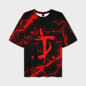 Мужская футболка oversize 3D с принтом Doom eternal в Курске,  |  | demons | devil | doom | doom eternal | doom slayer | hell | slayer | ад | демоны | дум