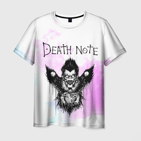 Мужская футболка 3D с принтом Тетрадь смерти в Кировске, 100% полиэфир | прямой крой, круглый вырез горловины, длина до линии бедер | death note | аниме | манга | рюк
