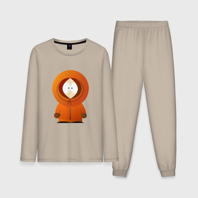Мужская пижама с лонгсливом хлопок с принтом Южный Парк в Тюмени,  |  | Тематика изображения на принте: kenny | south park | кенни | мультфильмы | саус парк | южный парк