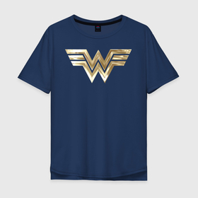 Мужская футболка хлопок Oversize с принтом Wonder Woman logo в Санкт-Петербурге, 100% хлопок | свободный крой, круглый ворот, “спинка” длиннее передней части | 1984 | cheetah | dc comics | diana prince | wonder women | ww84 | антиопа | вандер вумен | галь гадот | гепарда | диана принс | стив тревор | чудо женщина