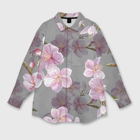 Мужская рубашка oversize 3D с принтом Сакура в Санкт-Петербурге,  |  | Тематика изображения на принте: chery | flowers | japan | sakura | вишня | растения | сакура | цветы | цветы сакуры | япония