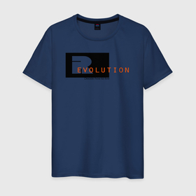 Мужская футболка хлопок с принтом Revolution в Кировске, 100% хлопок | прямой крой, круглый вырез горловины, длина до линии бедер, слегка спущенное плечо. | evolution | life | revolution | жизнь | революция | эволюция
