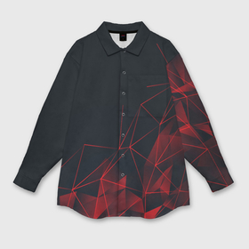 Мужская рубашка oversize 3D с принтом Red stripes красная геометрия ,  |  | Тематика изображения на принте: abstraction | geometry | hexagon | neon | paints | stripes | texture | triangle | абстракция | брызги | геометрия | краски | неон | неоновый | соты | текстура