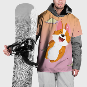 Накидка на куртку 3D с принтом Милый корги в Курске, 100% полиэстер |  | Тематика изображения на принте: corgi | корги | маленькая собачка | милый | милый корги | рыжая | рыжая собачка | собака | собачка | такси