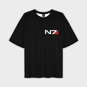 Мужская футболка oversize 3D с принтом Mass Effect N7 ,  |  | Тематика изображения на принте: bioware | n7 | shepard | броня | жнецы | костюм | масс эффект | н7 | стальная броня | шепард | эффект массы