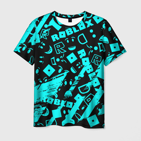 Мужская футболка 3D с принтом Roblox в Тюмени, 100% полиэфир | прямой крой, круглый вырез горловины, длина до линии бедер | dynablocks | for kids | funny | roblox | robux | roleplay | белый | блоки | вселенная | герои | красный | кубики | роблокс | симулятор