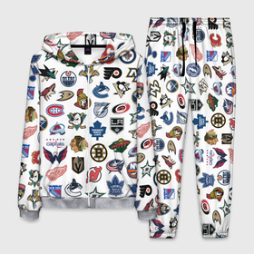 Мужской костюм 3D с принтом Логотипы НХЛ в Екатеринбурге, 100% полиэстер | Манжеты и пояс оформлены тканевой резинкой, двухслойный капюшон со шнурком для регулировки, карманы спереди | capitals | nhl | penguins | pittsburgh | washington | блюз | бостон | брюинз | вашингтон | детройт | кэпиталз | логотипы нхл | нью йорк | пингвинз | питтсбург | рейнджерс | сан хосе шаркс | сент луис | тампа бэй