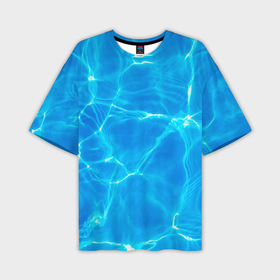 Мужская футболка oversize 3D с принтом Вода ,  |  | abstract | texture | абстракция | вмф | вода | волны | геометрия | курорт | лето | море | морпех | морской | моряк | океан | отдых | паттерн | пляж | полигоны | текстура | флот