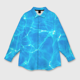 Мужская рубашка oversize 3D с принтом Вода в Новосибирске,  |  | abstract | texture | абстракция | вмф | вода | волны | геометрия | курорт | лето | море | морпех | морской | моряк | океан | отдых | паттерн | пляж | полигоны | текстура | флот