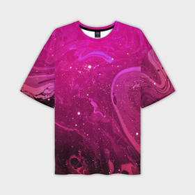 Мужская футболка oversize 3D с принтом Розовый космос в Новосибирске,  |  | Тематика изображения на принте: colors | galaxy | paints | space | star
nebula | texture | абстракция | брызги | вселенная | галактика | звезда | звезды | космический | краски | планеты | текстуры