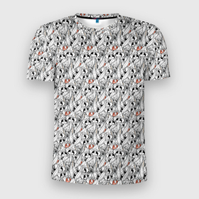 Мужская футболка 3D Slim с принтом Looney Tunes в Санкт-Петербурге, 100% полиэстер с улучшенными характеристиками | приталенный силуэт, круглая горловина, широкие плечи, сужается к линии бедра | looney tunes | vdzabma | луни тюнз