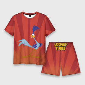 Мужской костюм с шортами 3D с принтом The Road Runner ,  |  | looney tunes | the road runner | vdzabma | дорожный бегун | луни тюнз | роудраннер