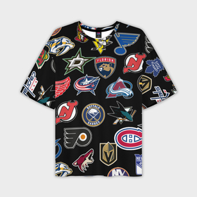 Мужская футболка oversize 3D с принтом NHL pattern ,  |  | basketball | boston celtics | brooklyn nets | nba | new york knicks | toronto raptors | баскетбол | бостон селтикс | бруклин нетс | нба | нью йорк никс | спорт | торонто рэпторс | филадельфия 76ерс