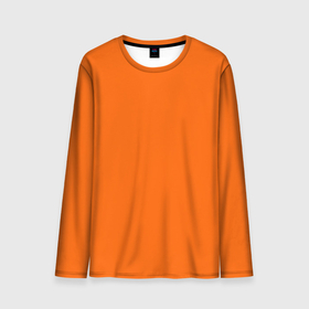 Мужской лонгслив 3D с принтом Цвет апельсиновая корка в Белгороде, 100% полиэстер | длинные рукава, круглый вырез горловины, полуприлегающий силуэт | orange peel | pantone | без рисунка | коричневый | лето весна | модный цвет 2020 | оранжевый | оттенок оранжевого | рыжий | цвет апельсиновая корка