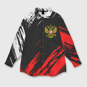 Мужская рубашка oversize 3D с принтом Россия в Курске,  |  | eagle | flag | russia | герб россии | двухглавый орёл | орёл | рашка | россия | флаг | флаг россии