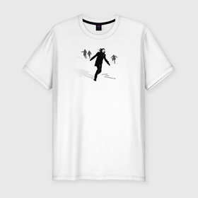 Мужская футболка хлопок Slim с принтом Русское поле экспериментов в Тюмени, 92% хлопок, 8% лайкра | приталенный силуэт, круглый вырез ворота, длина до линии бедра, короткий рукав | гражданская оборона | егор летов | музыка | панк рок | рок