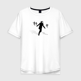 Мужская футболка хлопок Oversize с принтом Русское поле экспериментов в Тюмени, 100% хлопок | свободный крой, круглый ворот, “спинка” длиннее передней части | гражданская оборона | егор летов | музыка | панк рок | рок