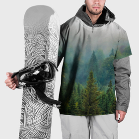 Накидка на куртку 3D с принтом Лес в Кировске, 100% полиэстер |  | Тематика изображения на принте: siberia | trees | wood | деревья | ели | ёлки | ель | зеленый лес | лес | леса | природа | сибирский лес | сибирь | тайга | туман