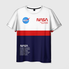 Мужская футболка 3D с принтом NASA в Белгороде, 100% полиэфир | прямой крой, круглый вырез горловины, длина до линии бедер | Тематика изображения на принте: nasa | астронавт | вселенная | звёзды | космический | космонавт | космонавтика | космос | наса | ракета | шатл