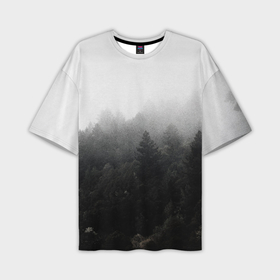 Мужская футболка oversize 3D с принтом Лес в Белгороде,  |  | siberia | trees | wood | деревья | лес | леса | ночной лес | природа | сибирский лес | сибирь | сосны | тайга | темный лес | туман