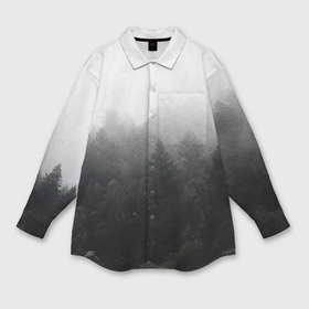 Мужская рубашка oversize 3D с принтом Лес в Новосибирске,  |  | siberia | trees | wood | деревья | лес | леса | ночной лес | природа | сибирский лес | сибирь | сосны | тайга | темный лес | туман
