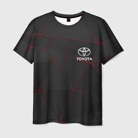 Мужская футболка 3D с принтом Toyota , 100% полиэфир | прямой крой, круглый вырез горловины, длина до линии бедер | abstract | auto | brand | car | geometry | sport | texture | toyota | абстракция | авто | автомобильные | бренд | геометрия | марка | машина | спорт | текстура | тоёта